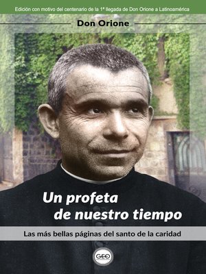 cover image of Un profeta de nuestro tiempo